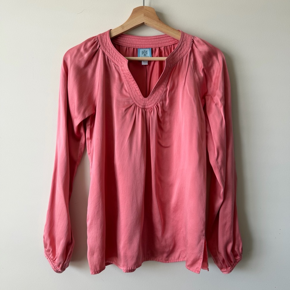 Coral Long Sleeve Blouse